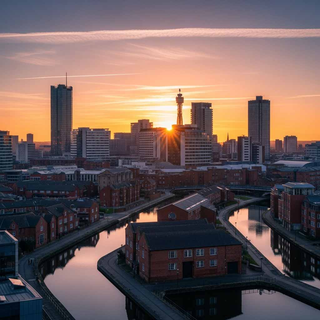 Birmingham cityscape - Umrah packages departing from Birmingham Airport