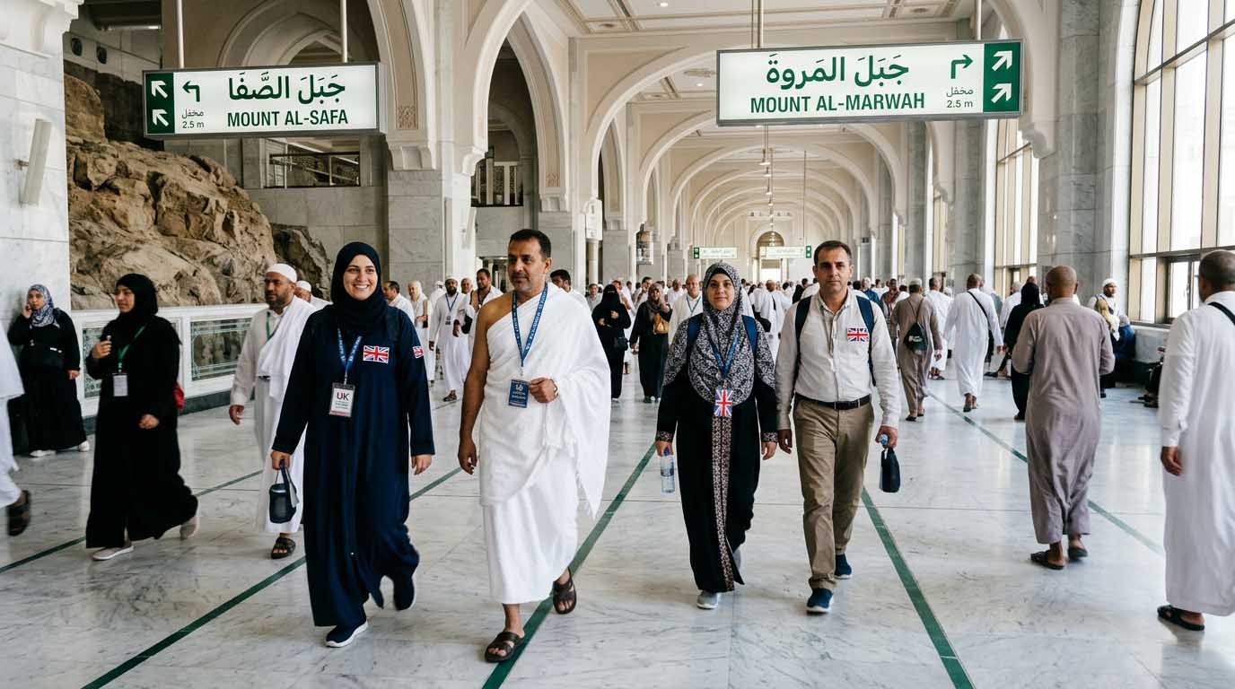 dua for sai between safa and marwah umrah corridor