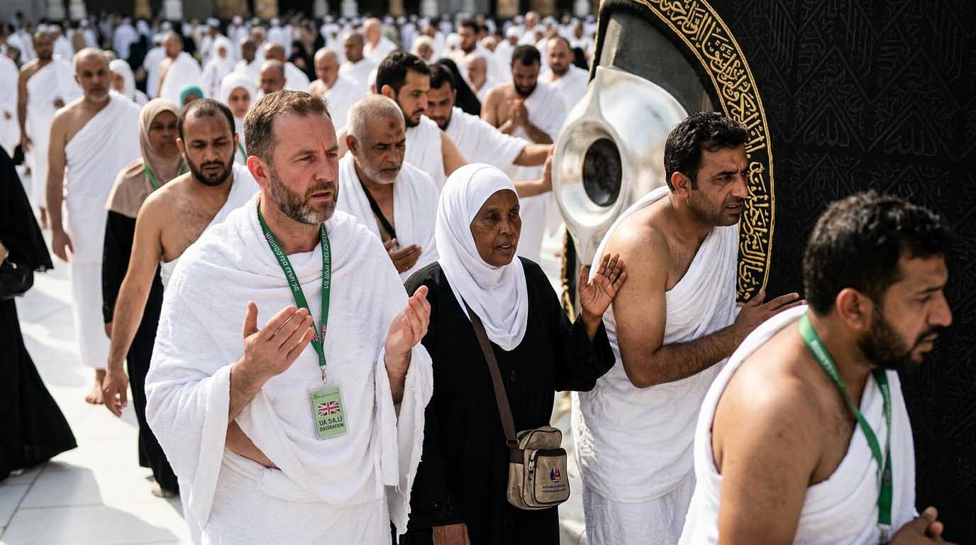 dua for tawaf during umrah pilgrims circling kaaba