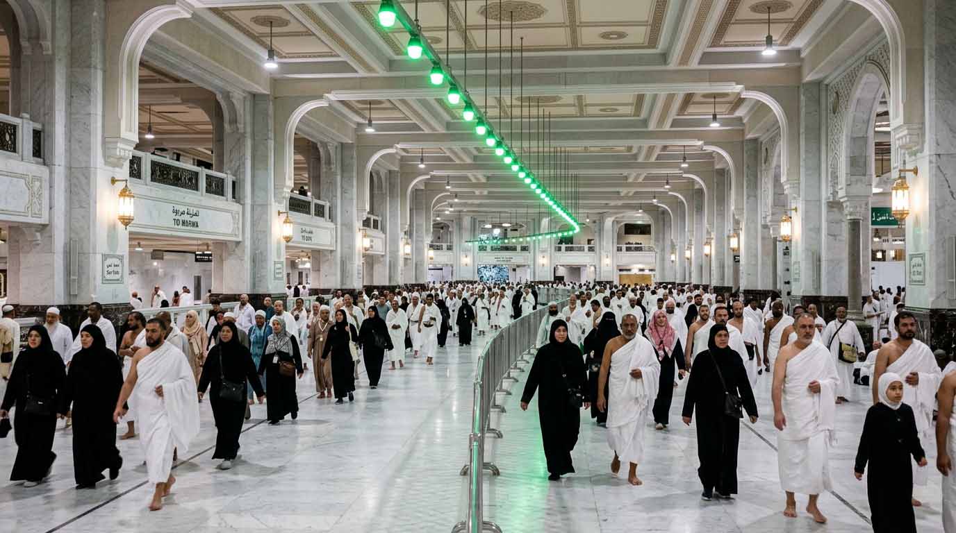 sai between safa and marwah during umrah step by step guide