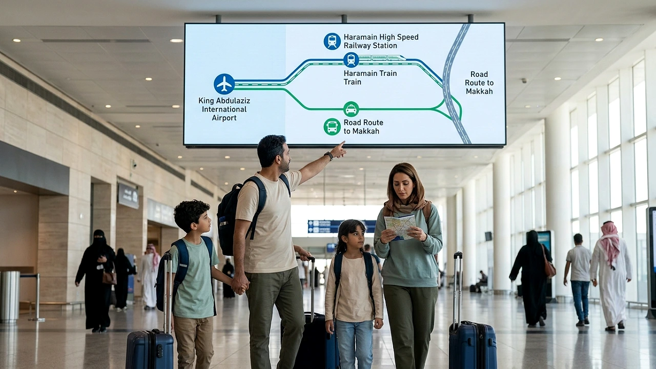 Jeddah Airport to Makkah Transport Options Route
